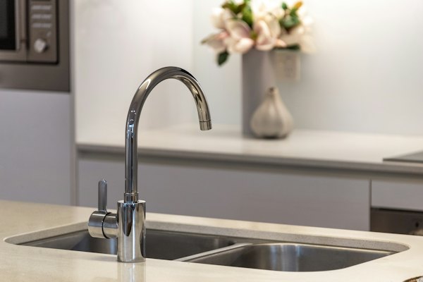 Chrome mixer tap